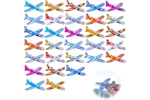 Diyxisk 30 Pezzi Aereo Polistirolo per Bambini, Interessante Aeroplano Polistirolo, Riutilizzabile Aeroplano Giocattolo, per Bambini Sport All'aperto Giocattoli Regalo Giochi Bomboniere