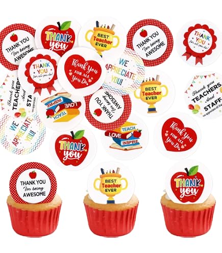 Best Teacher TE06 Timbro Per Torte E Fondente, Stampa 3D, Diametro 6 Cm, In PLA Alimentare, Per Cupcake E Biscotti
