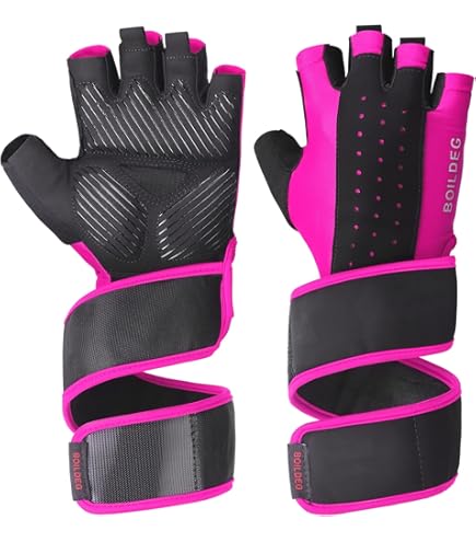 Energetics Training MFG 510 Gloves, Unisex-Adult, Black/Red