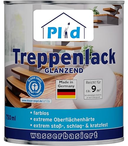 Grünwalder PREMIUM Colourless Parquet Paint – Gloss/Satin Finish For Wood Floors (1L, 2.5L, 5L, 10L, 20L)