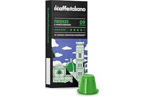 FRHOME Nespresso, 100 kapsułek do kawy z Nespresso skombpatible - Il Caffè Italiano - mieszanka Firenze, intensywność 9