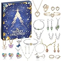 Calendrier De L'avent 24 Bijoux Surprises - Argenté Et Cristal | Votre