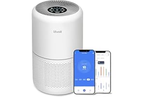 LEVOIT Purificateur d'Air HEPA Intelligent contre Allergie Pollen & Graminée, Purifier jusqu'à 50㎡, Surveille La Qualité de l'Air, Contrôle par App Alexa, 22dB Silencieux, Core 300S