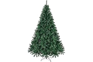 LALAHO Sapin de Noël Artificiel de 120 cm, Arbre de Noël avec 230 Pointes de Branche - Matériau PVC Ignifuge avec Pied en Métal, Convient à Divers endroits