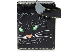 SHAG WEAR Shagwear Portafoglio Donna Portamonete in Pelle e Morbida PU - 6 Scomparti per Carte, 1 Finestra di Identificazione con Tasca Portamonete Piccolo e Corto in Bellissimi Colori Temi Fantasy