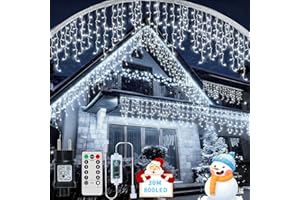 RJEDL 25+5M 800 LED Renouvelable Guirlande Lumineuse Extérieure, Guirlande Noel Extérieure avec 8 modes, minuterie, fonction mémoire Rideau Lumineux Noë, pour intérieur extérieur Deco Noel Extérieur