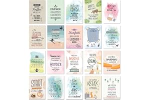 ‎TYPESTOFF TypeStoff 20er Postkarten-Spar-Set - Büro - DIN A6, 20 verschiedene Motive mit Sprüchen und Zitaten für viele Gelegenheiten - DIN A6 - PK-01520