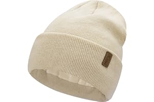 Bequemer Laden Mujeres Invierno Gorro Termico Tejer Gorras con Forro Polar Regalo para Mujer Hombre