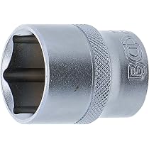 Douille Peu Profonde 6 Pans 9 Mm - 1/2 Pouce, Acier Au Carbone Chromé Pour Bricolage