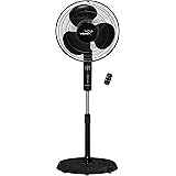 V-Guard Esfera 3 Blade Pedestal Fan With Remote Control | Adjustable Height | High-Speed 100% Copper Motor | Powder Coated Me