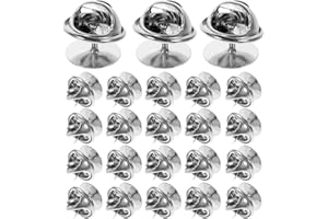 ROSENICE Farfalline per spilla in argento per la sostituzione Clip di cravatta e spille (50pcs)