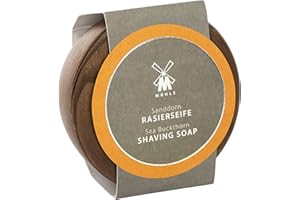 M MÜHLE MÜHLE Wooden Bowl Including Shaving Soap 65g (Sea Buckthorn)