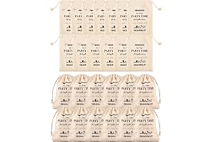 LUNEKUCK 25 Packs Hangover Kit Bags Bachelorette Party Favors Kit Bags Cotton Recovery Kit Bags Survival Kit Bags Large Drawstring Gift Wrap Bags for Wedding Bridal Shower Party Favors