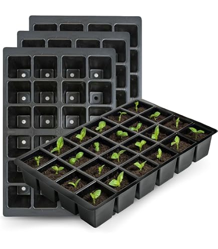 BOSMERE N228 Modular Inserts Black - Lot De 6 Plateaux 9 Cellules Pour Semis