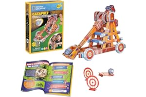 PARTY TOWN Puzzle 3D National Geographic Catapulte - Puzzle 3D Enfant +8 Ans | Maquette À Monter 84 Pièces | Puzzle 3D Adulte | Facile À Assembler | 3D Puzzle