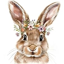 Home Fashion Serviette De Pâques 25x25cm Lapin