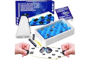 LMAZG Magnetisches Schachspiel, Tisch Magnetic Schachspiel mit 20 Magnetische Steine, Schnur und Schwammbrett, Tragbares Magnet Schachspiel Lustiges Multiplayer Magnetschach Familienstrategie Magnetspiel