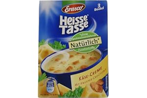 Erasco Heisse Tasse Käse-Creme mit Croûtons, 12er Pack (12 x 450 ml Beutel)