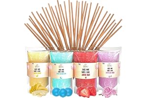 GREENDOSO® Sucre Barbe à Papa pour Machine (4x320 gr) – Lot de 4 Goûts (Fraise/Chewing Gum/Banane/Vanille) – 50 Bâtonnets