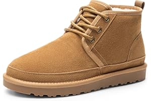 Bruno Marc Mens Snow Warm Indoor Boots Winter with Fur, Soft Anti-Slip Winter House Slippers Cozy Boots