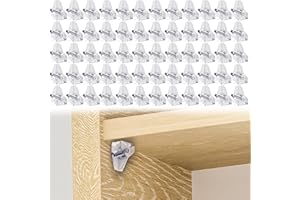 BOTUK 60PCS Cupboard Shelf Pegs Durable Shelf Support Pegs Iron Core Feature High Load Capacity Plastic Transparent 5MM Shelf Pins Easy Installation for Kitchen Glass Shelves Cabinet Bookcase