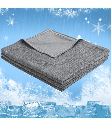 Elegear Koeldeken, licht zomerdeken, 2-in-1 dubbelzijdig dekbed met Japanse Arc-Chill Q-Max > 0,5 koelvezels voor een betere slaap, anti-allergie en ademend, koel dekbed, 150 x 200 cm, grijs