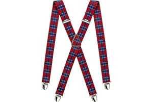 Pierrot - Bretelle Uomo Larghe Vintage - Regolabili Fino A 130cm - Garantite A Vita - Clip molto forti - Bretelle Uomo Eleganti