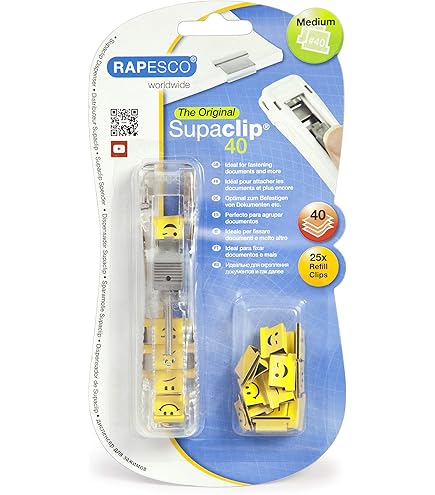 Rapesco Supaclip 40 Papierklem Navulling Roestvrij Staal  50 Stuks Rc4050ss I95942 T76324