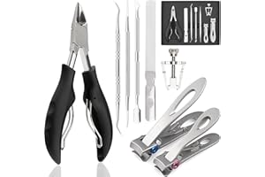 marQus - Set con 8 piezas - Kit pedicura profesional para el cuidado de pies y manos – con alicates y cortaúñas - todo en uno para uñas gruesas o encarnadas