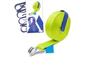 INDUSTRIE PLANET Juego de 8 Dynello Abrazaderas para Correas de 35 mm hasta 50 mm Correa de Amarre