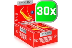 TERRATHERM Semelles Chauffantes - 5, 10 ou 30 paires - chauffe pied, chaleur 100% naturelle, des chaufferettes et des semelles chauffantes qui chauffent pendant 8 heures, chaufferette pied extra chaud