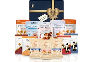 HATTIE'S GIFTS Hattie’s Gifts Nuts Hamper - Luxury Mixed Nuts Gift Set - Savoury Snacks & Peanuts Selection for Men & Women - Birthday Gifts for Men, Movie Night Snacks Food & Christmas Snack Hamper