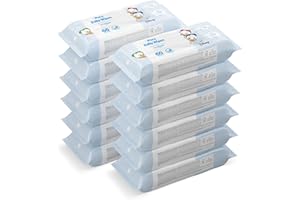 by Amazon Disney Baby Wipes, 99% Water, 720 Wipes, Unscented, 12 pack of 60, (Previously a Mama Bear brand, same product)