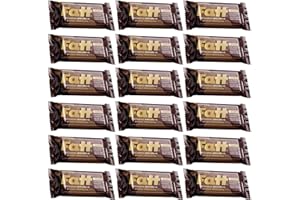 Fatt Double Chocolate Keto Brownie - 18 x 40g Keto Bars - 100% Natural Ingredients - High Nutrition Keto Snacks Packed with Good Fats, High Prebiotic Fibre, No Seed Oils - Made in UK