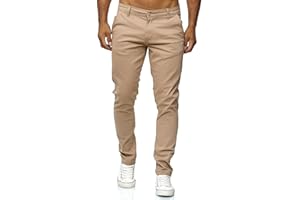 Elara Pantalón Chino Hombre Regular Slim Fit Elástico Chunkyrayan