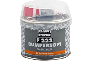 HB Body 222 Bumpersoft Car Body Filler Black Putty For Plastic Bumpers 250g With Hardener Excellent Adhesion Easy To Sand With P120-P240
