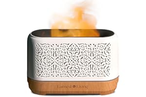 ‎EARNEST LIVING Earnest Living Ätherisches Öl Diffusor Klassischer Flammdiffusor 200 ml Timer Nachtlichter und automatische Abschaltfunktion Home Office Luftbefeuchter Aromatherapie-Diffusoren für ätherische Öle