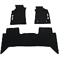UK Custom Covers RM528 Front & Rear Heavy Duty Custom Rubber Floor Mats Black - To Fit Toyota Hilux 2011-2016