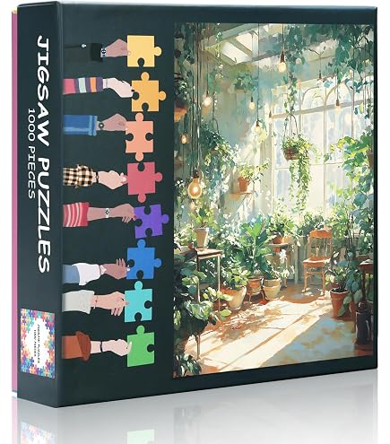 Secret Garden No. 1 Panoramic Jigsaw Puzzle - 1000 Piece Adult Puzzle With Tropical Birds & Flowers Art - View #6
