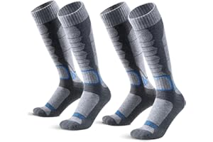WEIERYA Ski Socks,Merino Wool Ski Socks for Skiing, Snowboarding,Outdoor Sports Thermal Ski Socks,6-8 9-12 Pack of 2/3