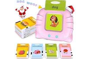 ‎RICHGV Richgv Spielzeug ab 2 3 4 5 6 Jahre alt Junge Mädchen,Kinder Sprechende Flash-Karten Lernspielzeug, Elektronisches Lernkarteikarten,224 Wörter visuelles Spielzeug, Kinder Geschenke für 2-6 Jahre Alte