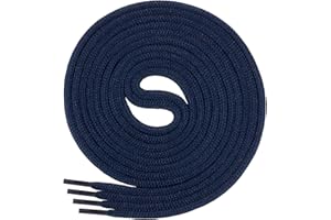 Di Ficchiano SCHNÜRSENKEL rund 4,5 mm Durchmesser für Arbeitsschuhe Trekkingschuhe Stiefel -Schuhbänder sehr reißfest - 70 cm - 220 cm Länge, Polyester I Shoe Laces Made in Europa