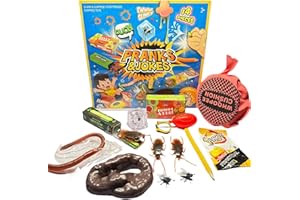 CHAOTEMAI 14 PCS Jeux Farces Et Attrapes, Jeux De Blagues Pratiques, Articles De Farces Et Attrapes, Kit De Farcess d'action pour Enfant pour des Blagues Amicales À La Famille Et Aux Amis