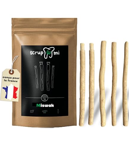 Lot De 5 Bâtons De Siwak (Miswak) Al-Khair - Pour Nettoyage Naturel Des Dents - Emballés Sous Vide - Neuf