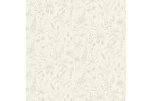 Livingwalls Jette 373631 37363-1 - Carta da parati in tessuto non tessuto con glitter, motivo floreale, 10,05 m x 0,53 m, colore: beige metallizzato bianco