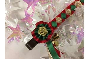 IV Horse Velvet & Satin Christmas Jingly Browband