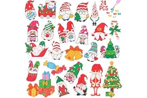 Acuiwer 5D Kit de Pintura Diamond Painting Christmas 27 Piezas Pintura Diamantes Stickers Mosaicos Dibujo de Diamantes(#9-Xmas-27piezas)