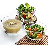 CELLO Ornella Toughened Glass Mixing Bowl Without Lid | Microwave Safe & Dishwasher Safe | Clear & Non- Porous Glass | Scratc