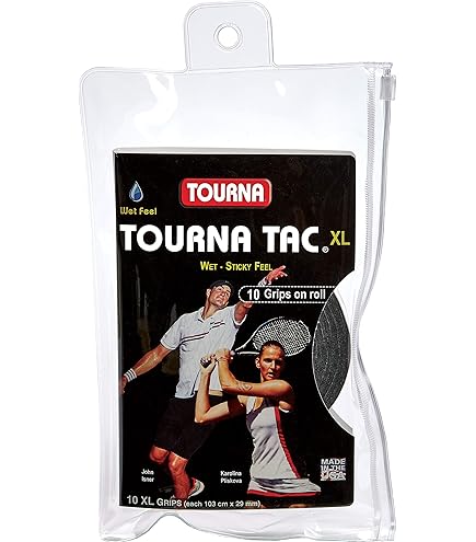 Unique Tourna Tac Tennis Gripbanden voor volwassenen, uniseks, wit, 10 stuks, één maat Unique Tourna Tac Tennis Gripbanden voor volwassenen, uniseks, wit, 10 stuks, één maat