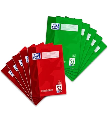 Clairefontaine 36479Cpack - Packung mit 10 Vokabelheften / Adressbücher (DIN A6, 10,5 x 14,8 cm, liniert, mit 1 Mittelstrich, 90g, 32 Blatt) 1 Pack farbig sortiert
